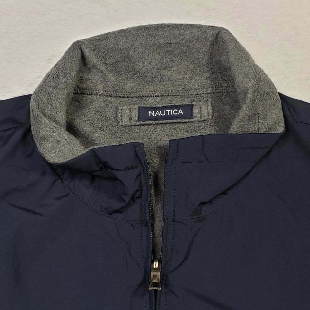 Nautica Vintage Colorblock Full Zip Bomber Coat XL - Picture 3 of 8